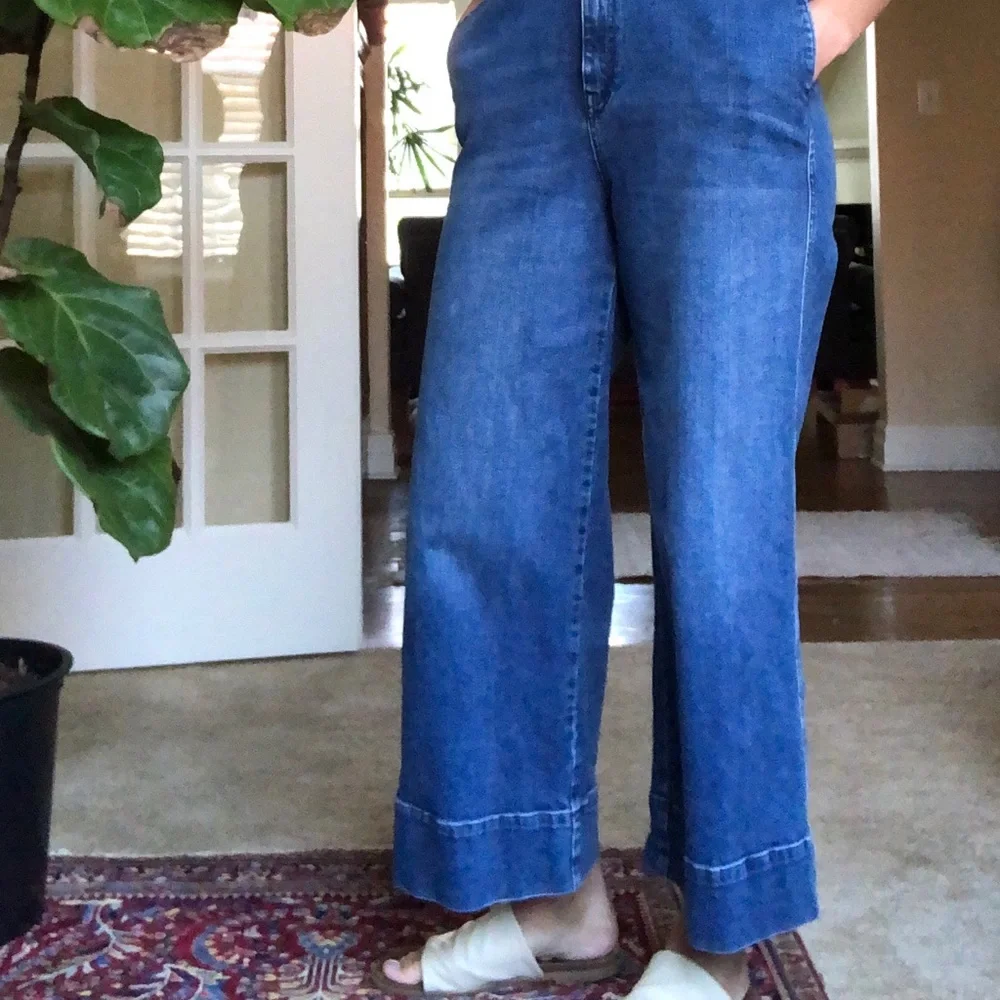 Free People Wide leg overall/jumpsuit. - Picture 2 of 4